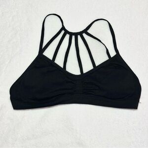 Full Tilt Black Strappy Bralette - Size S